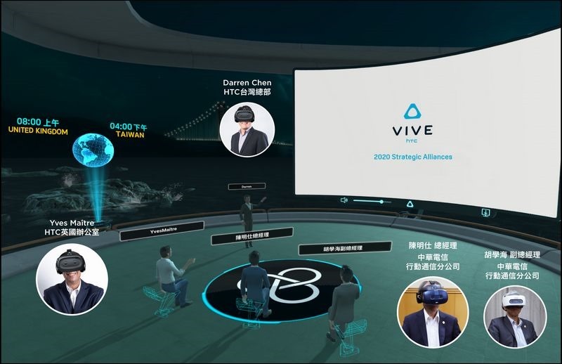 HTC推出VIVE Sync VR虛擬會議服務 (2) HTC推出VIVE Sync VR虛擬會議服務 (2)