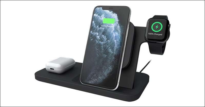 羅技 Logitech 推出三合一無線充電器，可同時為iPhone 、AirPods 、Apple Watch 充電 - 電腦王阿達