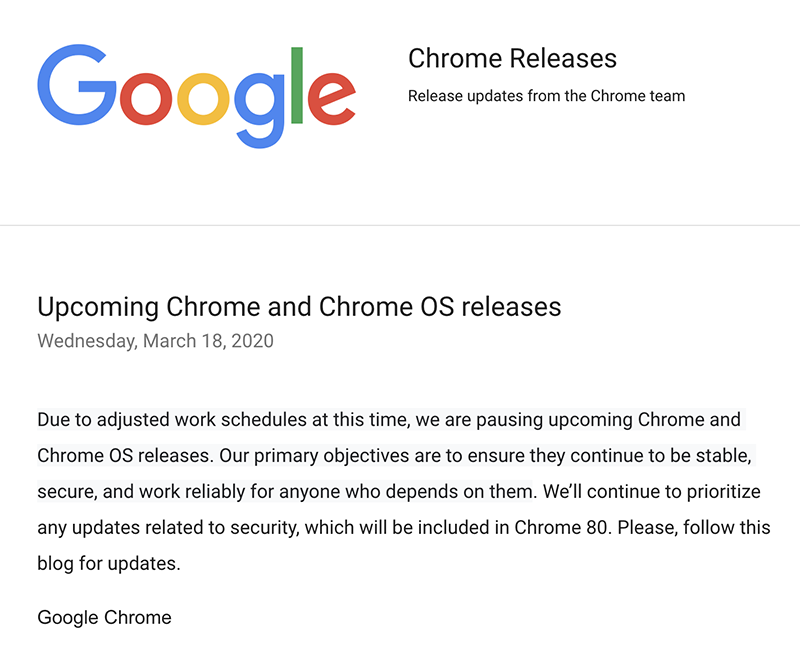 Google 罕見宣布停更 Chrome ，罪魁禍首你猜得到 - 電腦王阿達