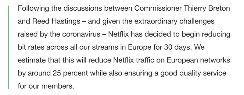 Netflix 因武漢肺炎大爆流量 ,歐盟協商降低畫質 30 天 - 電腦王阿達 Netflix 因武漢肺炎大爆流量 ,歐盟協商降低畫質 30 天 - 電腦王阿達
