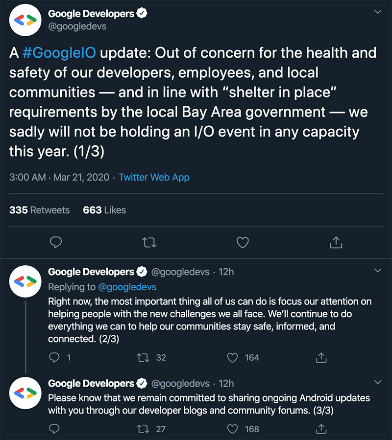 Google I/O 開發者大會因疫情取消 ,替代方案尚未公布(更新:全面取消) - 電腦王阿達 Google I/O 開發者大會因疫情取消 ,替代方案尚未公布(更新:全面取消) - 電腦王阿達