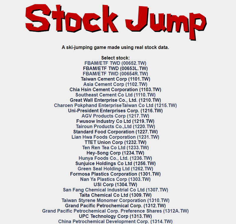 苦中作樂!遊戲開發商將各國股市走勢做成網頁版滑雪遊戲《Stock Jump》 - 電腦王阿達 苦中作樂!遊戲開發商將各國股市走勢做成網頁版滑雪遊戲《Stock Jump》 - 電腦王阿達