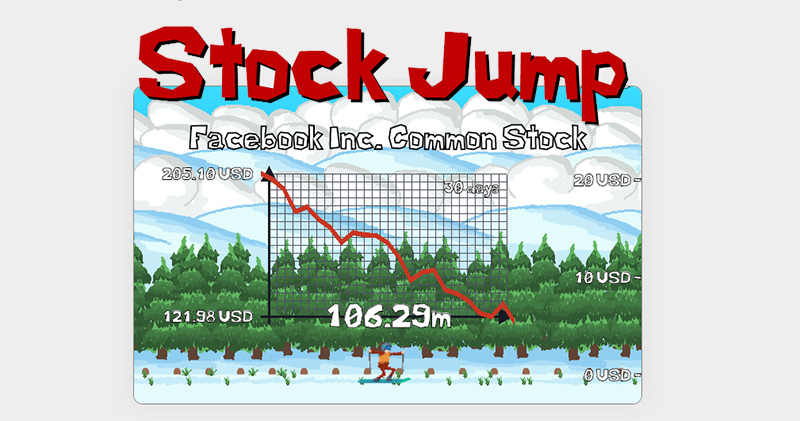 苦中作樂！遊戲開發商將各國股市走勢做成網頁版滑雪遊戲《Stock Jump》 - 電腦王阿達