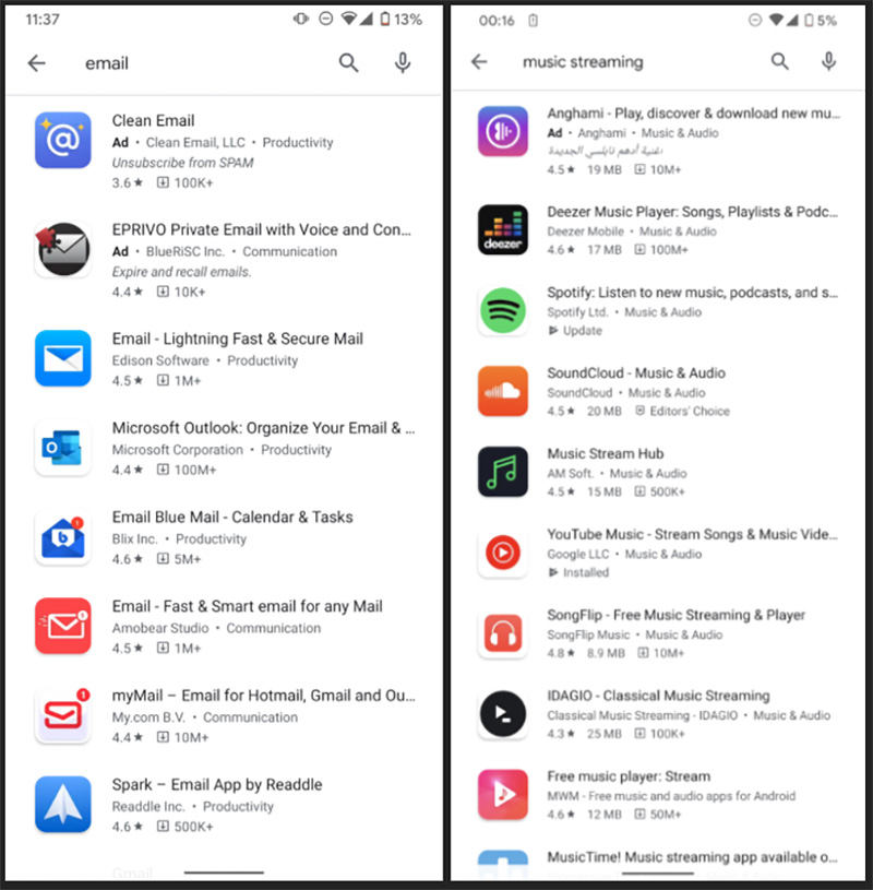 Google Play 商店將在搜尋結果中顯示下載量與檔案大小,讓用戶一目瞭然 - 電腦王阿達 Google Play 商店將在搜尋結果中顯示下載量與檔案大小,讓用戶一目瞭然 - 電腦王阿達