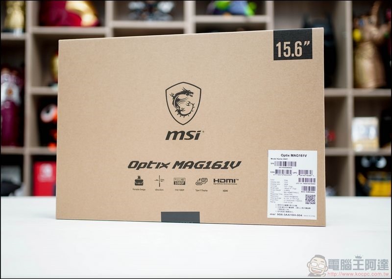 MSI Optix MAG161V 開箱 - 01 MSI Optix MAG161V 開箱 - 01