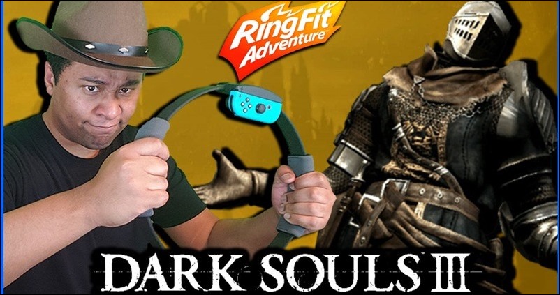 一個把 RingFit 玩得出神入化的男人，將《黑暗靈魂 3》玩成爆汗瘦身課程 - 電腦王阿達