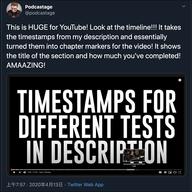 YouTube 推出影片章節功能，幫助使用者快速跳轉至重要段落播放影片 - 電腦王阿達