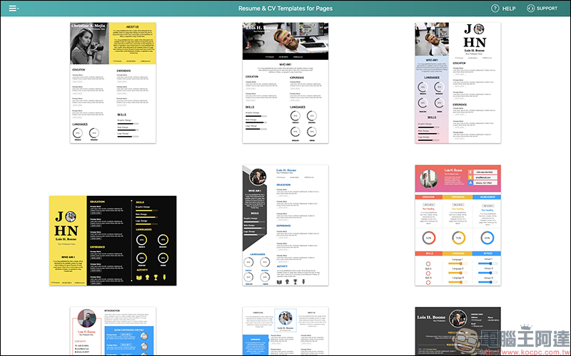Resume CV Templates for Pages 專業履歷表範本 Mac App 限時免費(原價 300 元) - 電腦王阿達 Resume CV Templates for Pages 專業履歷表範本 Mac App 限時免費(原價 300 元) - 電腦王阿達