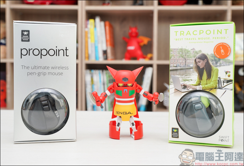 Swiftpoint TracPoint & ProPoint 開箱，世界最迷你的人體工學筆握式滑鼠