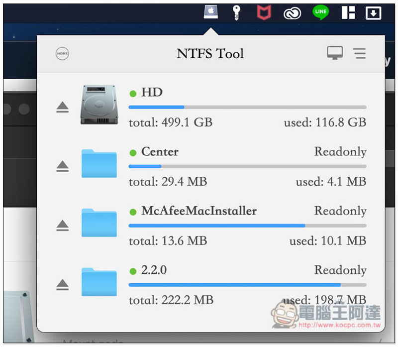 NTFSTool 讓 Mac 也能讀寫 NTFS 格式隨身碟、隨身硬碟的免費工具 - 電腦王阿達 NTFSTool 讓 Mac 也能讀寫 NTFS 格式隨身碟、隨身硬碟的免費工具 - 電腦王阿達