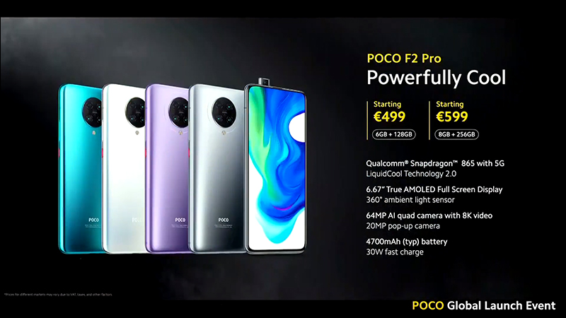 小米 POCO F2 Pro 旗艦 5G 新機正式發表:搭載高通 S865 處理器、6.67 吋真全螢幕、4700mAh大電量電池、30W有線快充 - 電腦王阿達 小米 POCO F2 Pro 旗艦 5G 新機正式發表:搭載高通 S865 處理器、6.67 吋真全螢幕、4700mAh大電量電池、30W有線快充 - 電腦王阿達