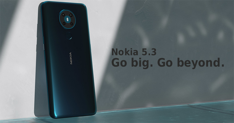 中階新機 Nokia 5.3 將於 5/25 在台上市,挾 AI 四鏡頭與 2 天續航大電量而來 - 電腦王阿達 中階新機 Nokia 5.3 將於 5/25 在台上市,挾 AI 四鏡頭與 2 天續航大電量而來 - 電腦王阿達