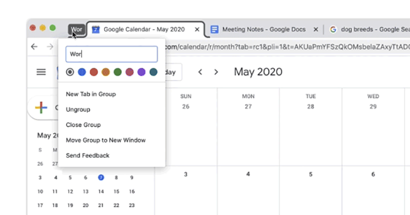 Chrome 將支援群組分頁與命名功能 Chrome 將支援群組分頁與命名功能