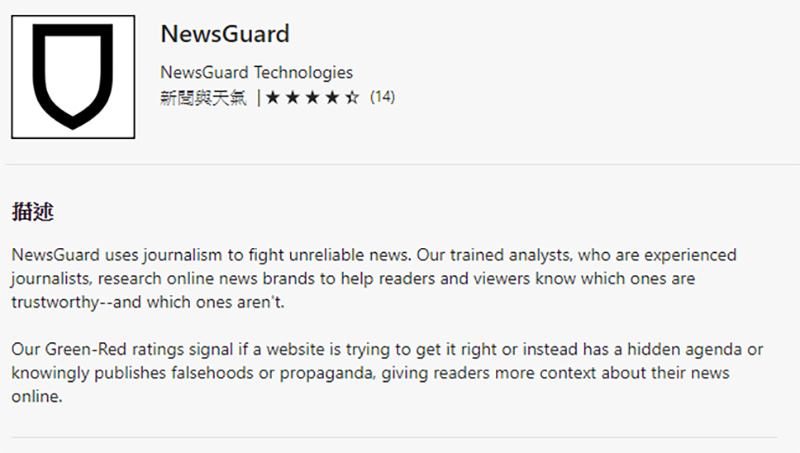 Microsoft Edge 與 NewsGuard 加深合作,提供電腦版 Edge 瀏覽器用戶免費假新聞防護服務 - 電腦王阿達 Microsoft Edge 與 NewsGuard 加深合作,提供電腦版 Edge 瀏覽器用戶免費假新聞防護服務 - 電腦王阿達