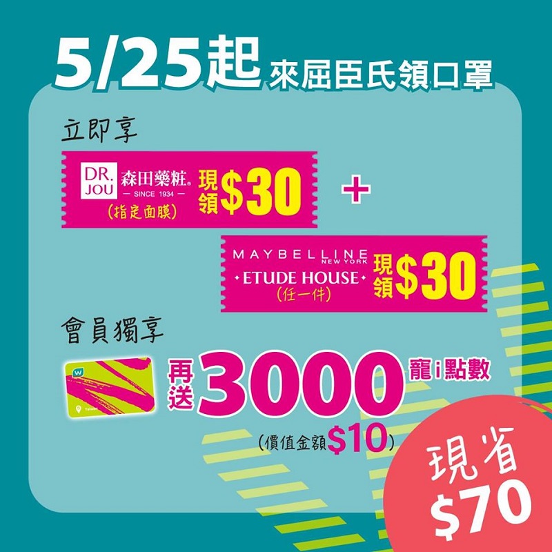 「口罩實名制3.0」第八輪取貨起 開放屈臣氏門市領取口罩 - 電腦王阿達 「口罩實名制3.0」第八輪取貨起 開放屈臣氏門市領取口罩 - 電腦王阿達