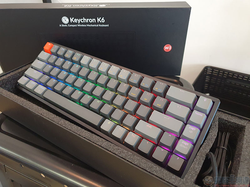 Keychron K6 超精簡 68 鍵機械式鍵盤 RGB 熱插拔軸開箱動手玩,雙模式、四系統宛如量身定做 - 電腦王阿達 Keychron K6 超精簡 68 鍵機械式鍵盤 RGB 熱插拔軸開箱動手玩,雙模式、四系統宛如量身定做 - 電腦王阿達