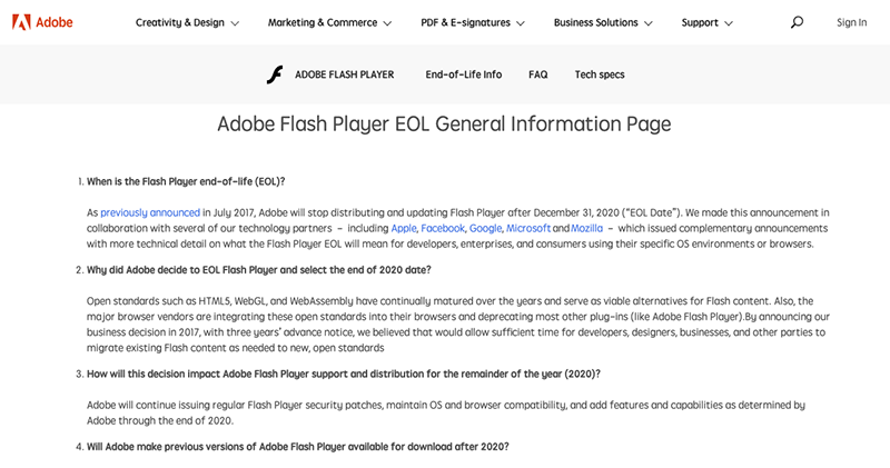 Adobe Flash 今年正式掰掰 ,但會撐到最後一天 - 電腦王阿達 Adobe Flash 今年正式掰掰 ,但會撐到最後一天 - 電腦王阿達