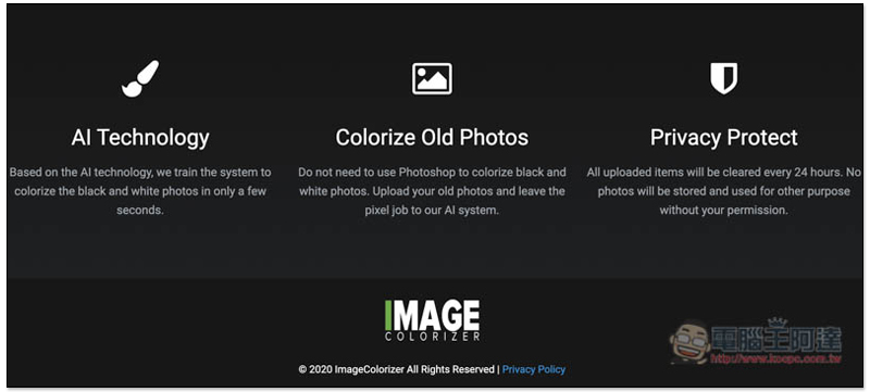IMAGE COLORIZER 利用 AI 技術自動上色你的黑白照,完全免費,效果還很不錯 - 電腦王阿達 IMAGE COLORIZER 利用 AI 技術自動上色你的黑白照,完全免費,效果還很不錯 - 電腦王阿達