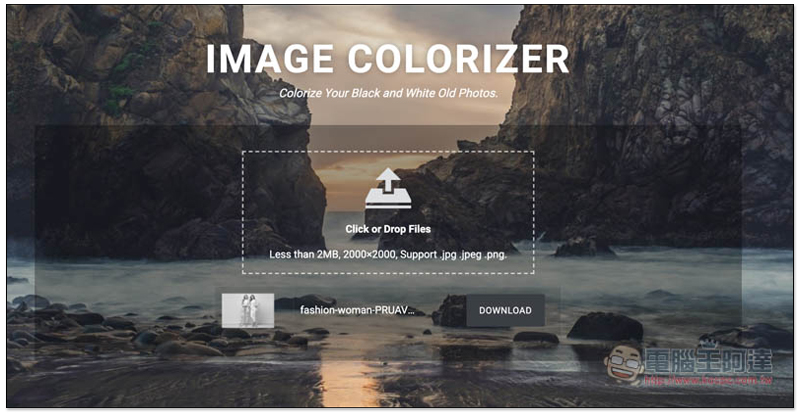 IMAGE COLORIZER 利用 AI 技術自動上色你的黑白照，完全免費，效果還很不錯 - 電腦王阿達