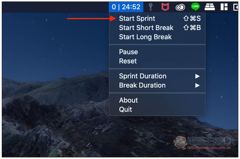 Sprints 操作簡單又好用的 Mac 免費番茄鐘 App,還能自訂時間 - 電腦王阿達 Sprints 操作簡單又好用的 Mac 免費番茄鐘 App,還能自訂時間 - 電腦王阿達