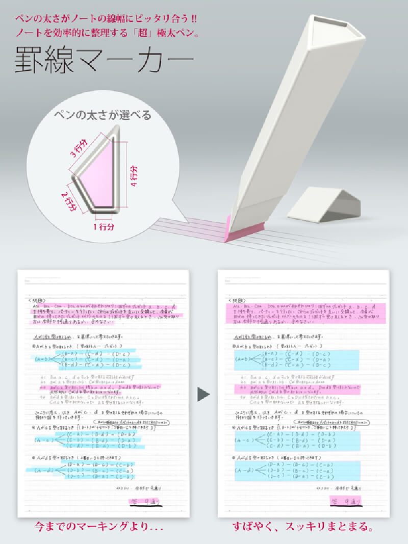 日本文具設計大賞,可以畫多行重點的創意螢光筆 - 電腦王阿達 日本文具設計大賞,可以畫多行重點的創意螢光筆 - 電腦王阿達