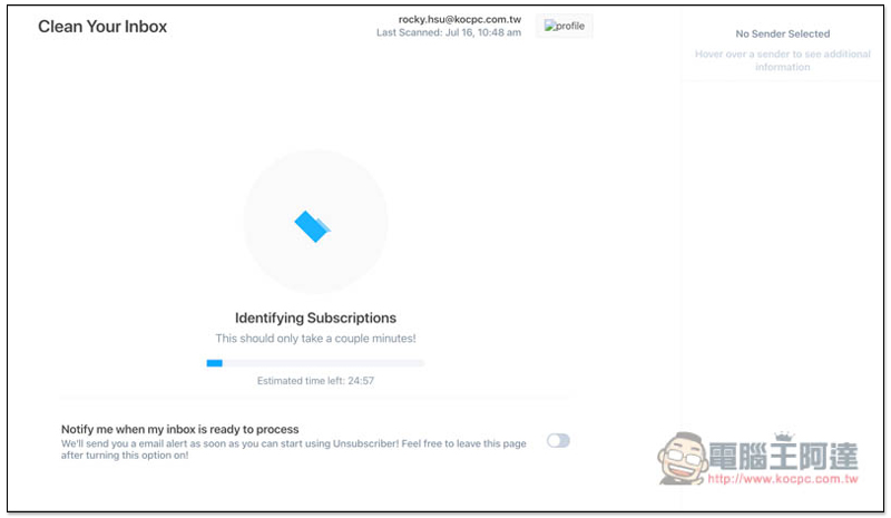 Unsubscriber by Polymail 一鍵掃描信箱中的所有廣告信,輕鬆管理與取消訂閱,讓你的信箱更乾淨 - 電腦王阿達 Unsubscriber by Polymail 一鍵掃描信箱中的所有廣告信,輕鬆管理與取消訂閱,讓你的信箱更乾淨 - 電腦王阿達