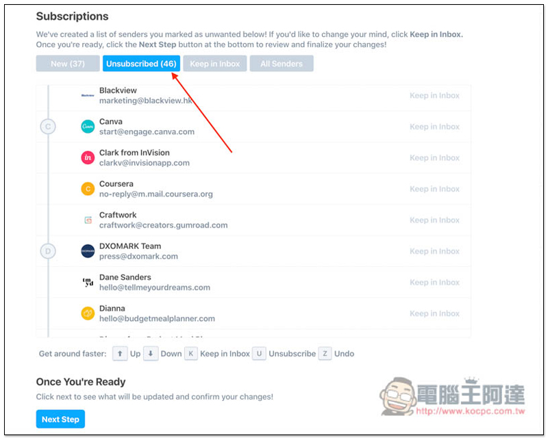 Unsubscriber by Polymail 一鍵掃描信箱中的所有廣告信,輕鬆管理與取消訂閱,讓你的信箱更乾淨 - 電腦王阿達 Unsubscriber by Polymail 一鍵掃描信箱中的所有廣告信,輕鬆管理與取消訂閱,讓你的信箱更乾淨 - 電腦王阿達