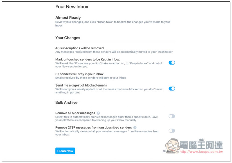 Unsubscriber by Polymail 一鍵掃描信箱中的所有廣告信,輕鬆管理與取消訂閱,讓你的信箱更乾淨 - 電腦王阿達 Unsubscriber by Polymail 一鍵掃描信箱中的所有廣告信,輕鬆管理與取消訂閱,讓你的信箱更乾淨 - 電腦王阿達