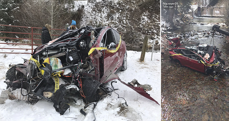 Tesla 摔落 20 英尺溪谷的嚴重車禍 ,車上 5 名成員全部生還 - 電腦王阿達 Tesla 摔落 20 英尺溪谷的嚴重車禍 ,車上 5 名成員全部生還 - 電腦王阿達