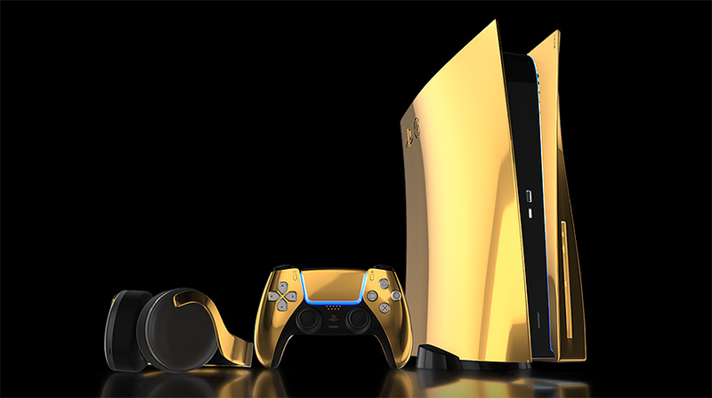 對應 PS5 年內上市，英國奢侈品廠商 Truly Exquisite 推出訂製款 24K 純金大全套 - 電腦王阿達