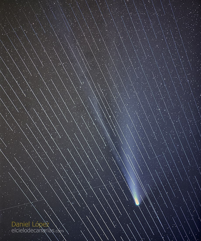 一張彗星照片顯示了 Starlink 對天文觀測造成了多巨大的影響 - 電腦王阿達