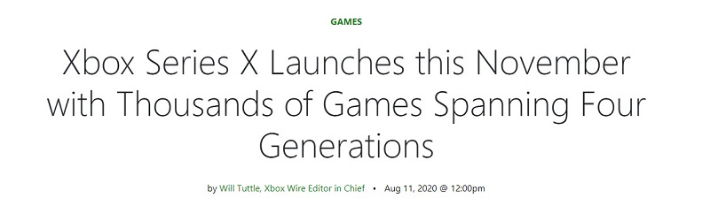 微軟次世代主機「Xbox Series X」確定將於11 月在全球推出 - 電腦王阿達 微軟次世代主機「Xbox Series X」確定將於11 月在全球推出 - 電腦王阿達