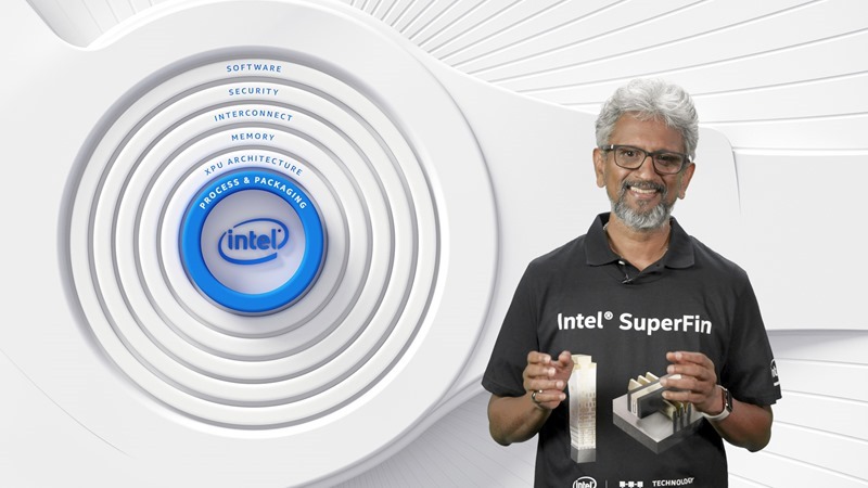 During Intel Architecture Day, Chief Architect Raja Koduri introduces the SuperFin generation of transistors, combining the advantages of the SuperMIM capacitor innovation and FinFet enhancements to deliver Intel's largest single, intranode enhancement in its history. At Architecture Day in August 2020, Koduri, Intel fellows and architects provided details on the progress Intel is making. (Credit: Intel Corporation) During Intel Architecture Day, Chief Architect Raja Koduri introduces the SuperFin generation of transistors, combining the advantages of the SuperMIM capacitor innovation and FinFet enhancements to deliver Intel's largest single, intranode enhancement in its history. At Architecture Day in August 2020, Koduri, Intel fellows and architects provided details on the progress Intel is making. (Credit: Intel Corporation)