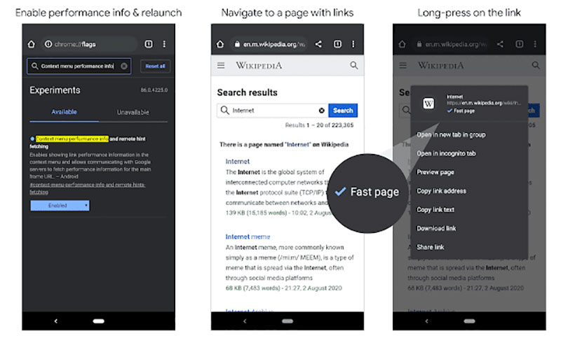 Android 版 Chrome 85 導入「Fast Page」標籤,醒目標示符合 Core Web Vitals 指標的網站 - 電腦王阿達 Android 版 Chrome 85 導入「Fast Page」標籤,醒目標示符合 Core Web Vitals 指標的網站 - 電腦王阿達