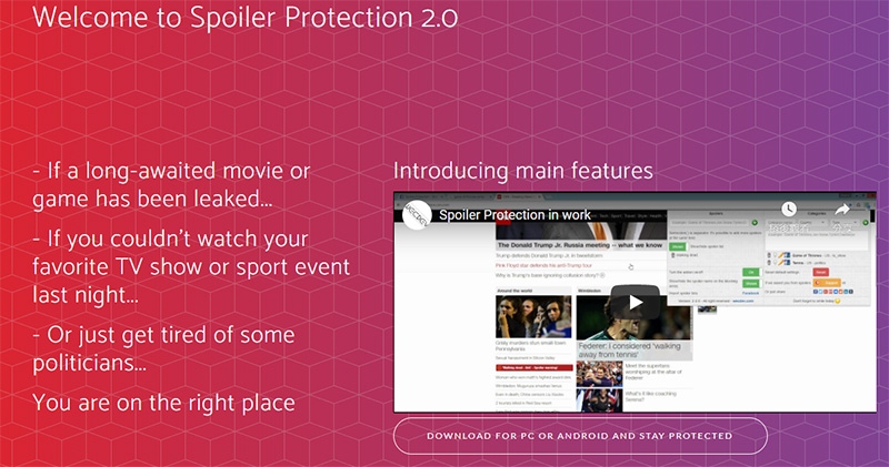 關鍵字阻擋外掛「Spoiler Protection 2.0」,讓你不再被爆雷 - 電腦王阿達 關鍵字阻擋外掛「Spoiler Protection 2.0」,讓你不再被爆雷 - 電腦王阿達