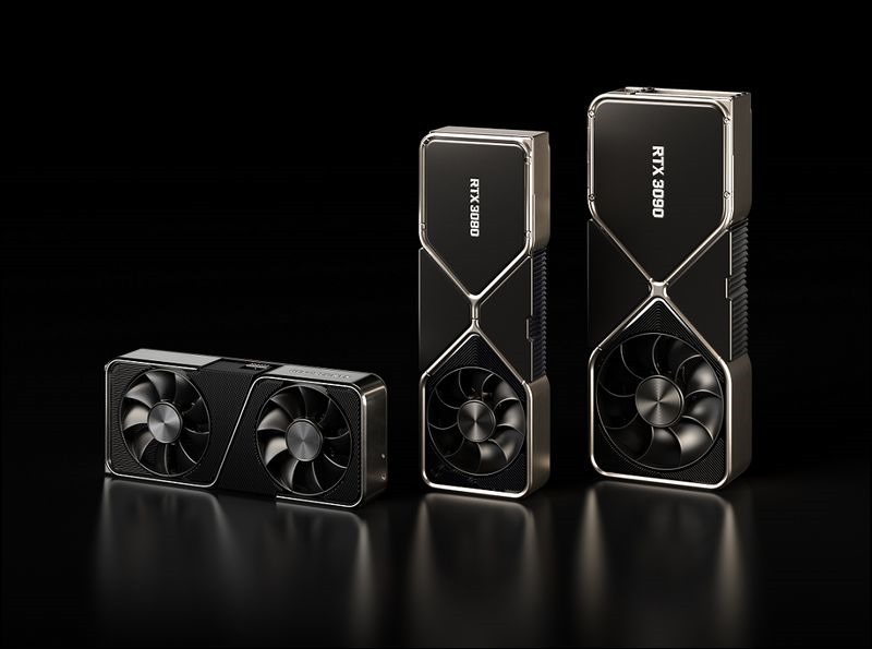 圖一_NVIDIA 今天宣布推出採用 NVIDIA Ampere 架構的 GeForce RTX 30 系列繪圖晶片,為 GeForce 有史以來最大的世代躍進。 圖一_NVIDIA 今天宣布推出採用 NVIDIA Ampere 架構的 GeForce RTX 30 系列繪圖晶片,為 GeForce 有史以來最大的世代躍進。