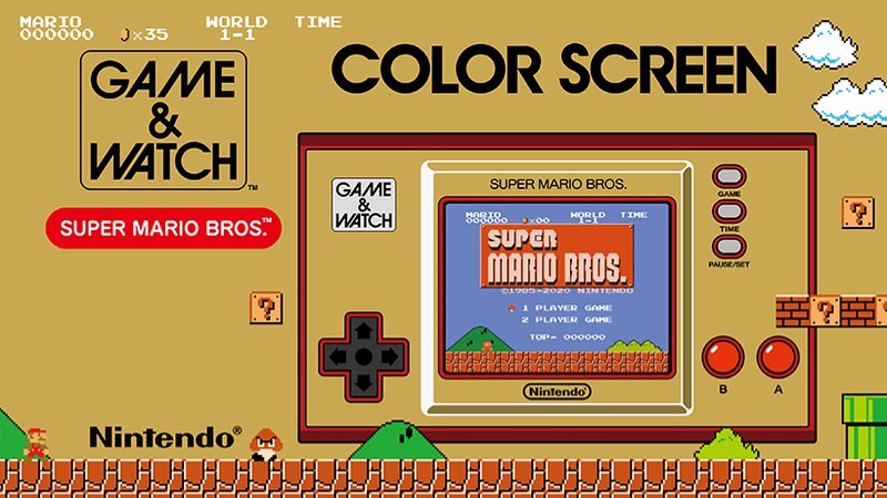 「GAME&WATCH 超級瑪利歐兄弟」紀念掌機 將於11 月推出 - 電腦王阿達