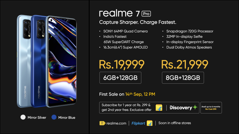realme 7 | 7 Pro 印度發表:配備 64MP Sony IMX682 四鏡頭主相機、最高支持 65W 超級閃充 - 電腦王阿達 realme 7 | 7 Pro 印度發表:配備 64MP Sony IMX682 四鏡頭主相機、最高支持 65W 超級閃充 - 電腦王阿達