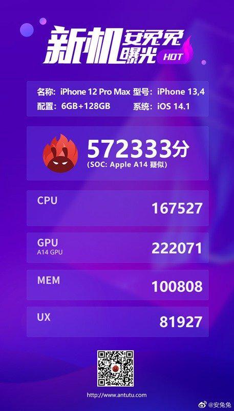 疑似 iPhone 12 Pro Max 安兔兔跑分結果現身!搭載 6GB RAM,但分數讓人有點失望? - 電腦王阿達 疑似 iPhone 12 Pro Max 安兔兔跑分結果現身!搭載 6GB RAM,但分數讓人有點失望? - 電腦王阿達