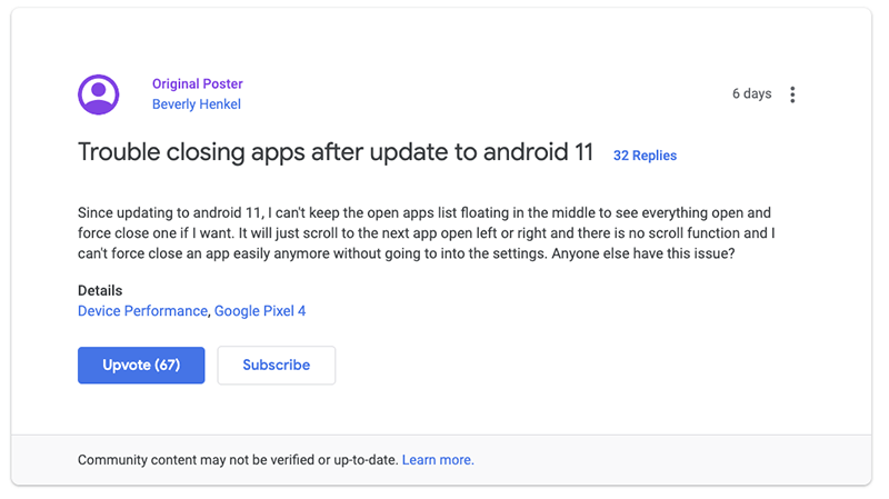 Pixel 升級到 Android 11 後不少人遇到「最近項目」當機問題 - 電腦王阿達