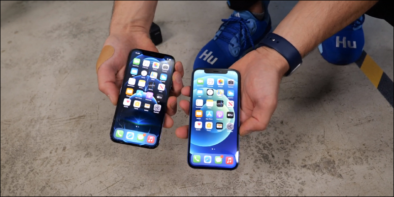 國外YouTuber 進行 iPhone 12 和 iPhone 12 Pro 跌落測試,正面的超瓷晶盾面板確實耐摔,但還是好好保護它吧! - 電腦王阿達 國外YouTuber 進行 iPhone 12 和 iPhone 12 Pro 跌落測試,正面的超瓷晶盾面板確實耐摔,但還是好好保護它吧! - 電腦王阿達