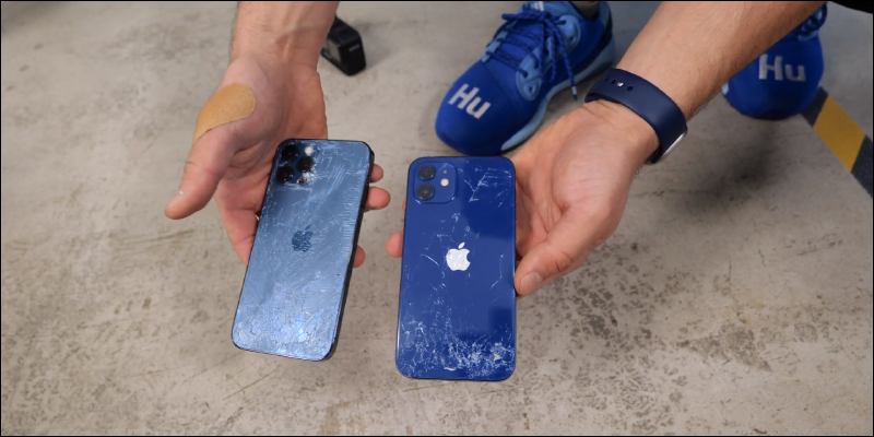 國外YouTuber 進行 iPhone 12 和 iPhone 12 Pro 跌落測試,正面的超瓷晶盾面板確實耐摔,但還是好好保護它吧! - 電腦王阿達 國外YouTuber 進行 iPhone 12 和 iPhone 12 Pro 跌落測試,正面的超瓷晶盾面板確實耐摔,但還是好好保護它吧! - 電腦王阿達