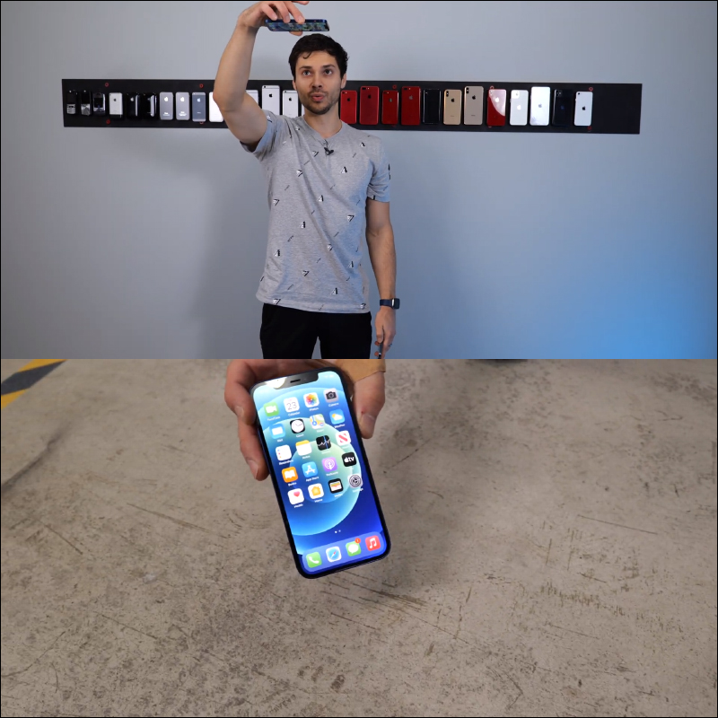 國外YouTuber 進行 iPhone 12 和 iPhone 12 Pro 跌落測試,正面的超瓷晶盾面板確實耐摔,但還是好好保護它吧! - 電腦王阿達 國外YouTuber 進行 iPhone 12 和 iPhone 12 Pro 跌落測試,正面的超瓷晶盾面板確實耐摔,但還是好好保護它吧! - 電腦王阿達