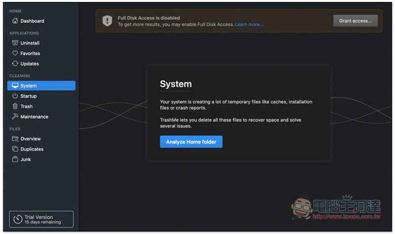 TrashMe 3 功能全面的 Mac 系統清理與維護軟體,操作簡單、輕鬆找出無用的檔案 - 電腦王阿達 TrashMe 3 功能全面的 Mac 系統清理與維護軟體,操作簡單、輕鬆找出無用的檔案 - 電腦王阿達