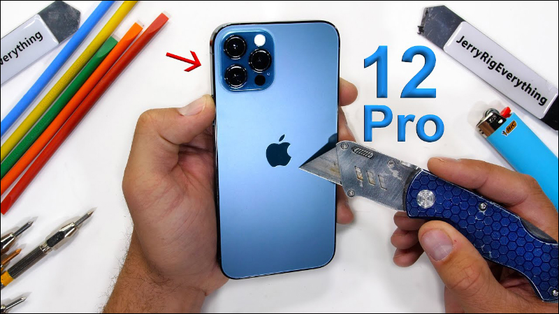 iPhone 12 Pro 耐用暴力測試，究竟四倍耐摔的「超瓷晶盾面板」與玻璃機背耐刮表現如何？ - 電腦王阿達
