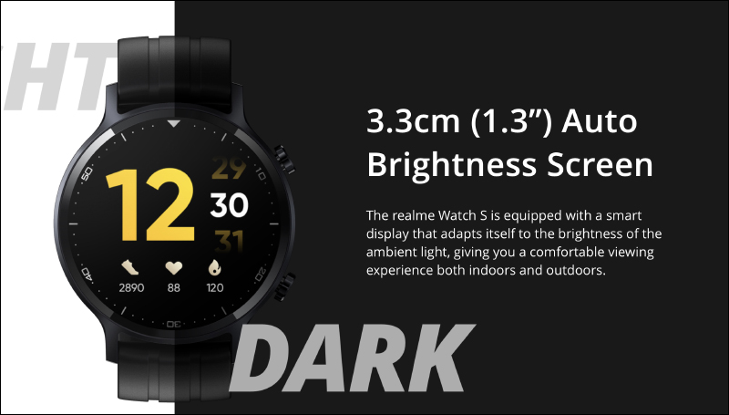 realme Watch S 海外發表:1.3 吋圓形錶盤螢幕、支持血氧與心率監測、IP68 防水與 15 天超長續航 - 電腦王阿達 realme Watch S 海外發表:1.3 吋圓形錶盤螢幕、支持血氧與心率監測、IP68 防水與 15 天超長續航 - 電腦王阿達