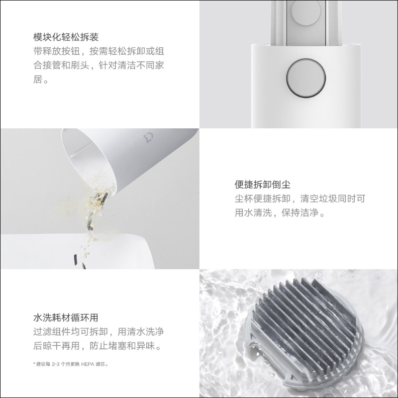 小米推出米家無線吸塵器 Lite , 1.2公斤超輕主機、45分鐘續航,售價僅約 2,170元 - 電腦王阿達 小米推出米家無線吸塵器 Lite , 1.2公斤超輕主機、45分鐘續航,售價僅約 2,170元 - 電腦王阿達