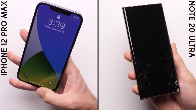 iPhone 12 Pro Max 對決 Galaxy Note 20 Ultra 跌落測試,看看究竟「超瓷晶盾面板」有多強? - 電腦王阿達 iPhone 12 Pro Max 對決 Galaxy Note 20 Ultra 跌落測試,看看究竟「超瓷晶盾面板」有多強? - 電腦王阿達