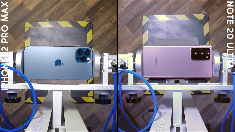 iPhone 12 Pro Max 對決 Galaxy Note 20 Ultra 跌落測試，看看究竟「超瓷晶盾面板」有多強？ - 電腦王阿達