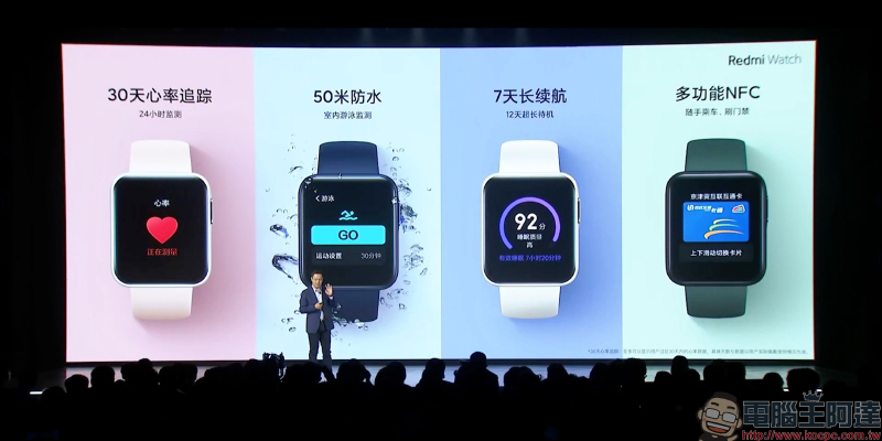 紅米 Redmi 發表品牌首款智慧手錶 Redmi Watch : 1.4 吋方型螢幕、 35 克輕盈機身,售價僅約 1,295 元 - 電腦王阿達 紅米 Redmi 發表品牌首款智慧手錶 Redmi Watch : 1.4 吋方型螢幕、 35 克輕盈機身,售價僅約 1,295 元 - 電腦王阿達
